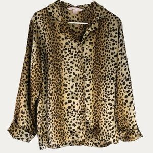 Victoria’s Secret Satin Animal Print PJ top